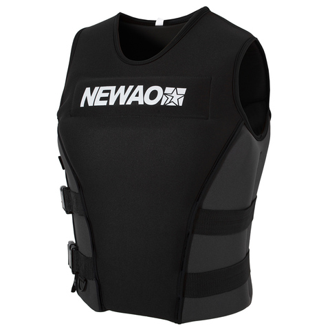 Gilet de sauvetage en néoprène pour adultes, pour Sports aquatiques, Ski, Wakeboard, natation ► Photo 1/6