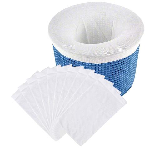 5/10/15/20 pièces/ensemble filtre stockage piscine écumeur chaussettes Nylon piscine filtre chaussettes pour paniers écumeurs blanc piscine fournitures ► Photo 1/6