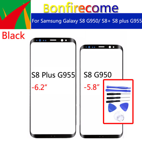 Écran tactile avant en verre pour Samsung Galaxy S8, G950, G950F, G950U, G950W, pour S8 +, S8 plus, G955F, G955 ► Photo 1/6