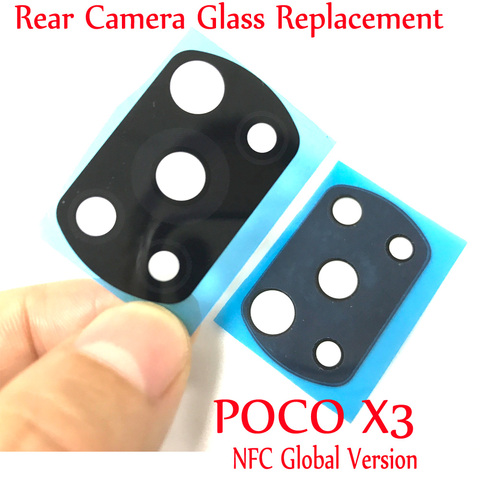Lentille de caméra arrière en verre, pièce de rechange pour Xiaomi Poco X3 NFC Version globale réparation de téléphone portable ► Photo 1/6