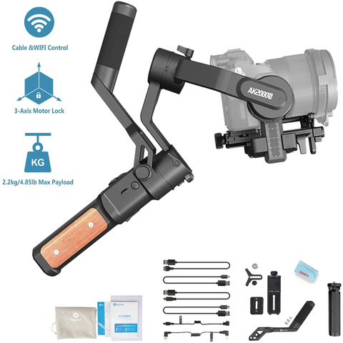 Stabilisateur Feiyu Feiyu AK2000S DSLR caméra 3 axes portable cardan vidéo Estabilizador pour Sony Canon 5D Panasonic GH5 Nikon ► Photo 1/6