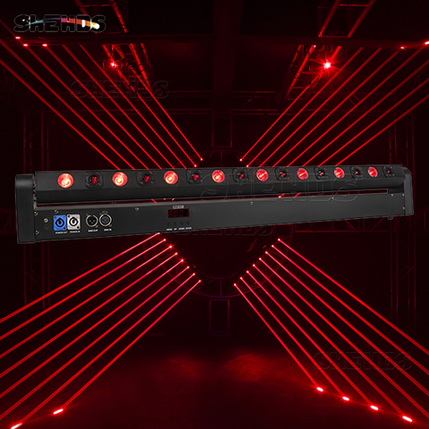 SHEHS – lumière Laser rouge à tête mobile 8x500mW + faisceau 8x9W RGB avec contrôleur, pour effet de scène DJ Disco, livraison gratuite ► Photo 1/1