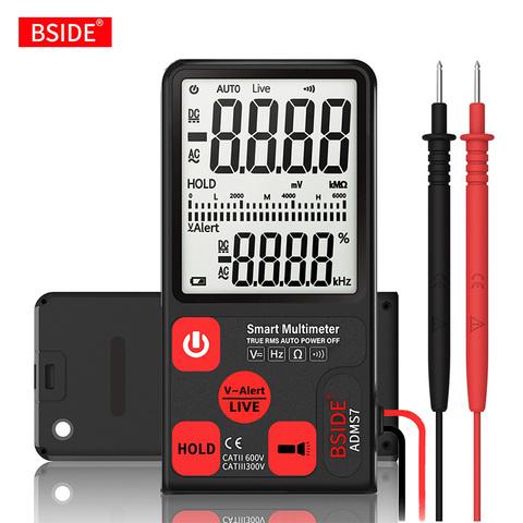 Multimètre numérique ultra-portable BSIDE ADMS7 S9CL Grand écran ACL 3.5 