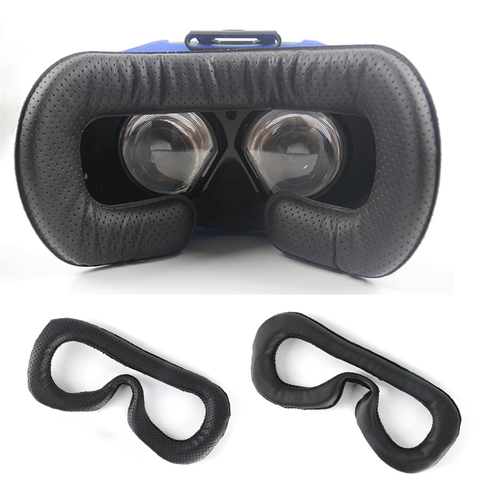 Coussin de masque pour les yeux en mousse de visage en cuir souple pour casque HTC Vive VR couverture de masque pour les yeux respirant pour accessoires HTC Vive ► Photo 1/6