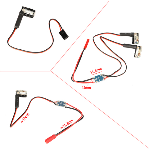 Puissance automatique légère 5V ou 6V ~ 26V de lumière Flash de stroboscope de nuit de xénon entrée large de tension pour la mouche de nuit de Multicopter d'avion de RC ► Photo 1/6