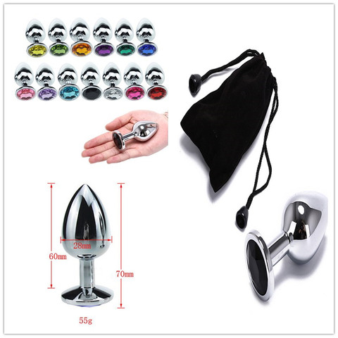 Godemichet Anal en acier inoxydable pour Gay, perles en cristal, bijoux, stimulateur, godemichet en métal, jouets sexuels, vente en gros ► Photo 1/6