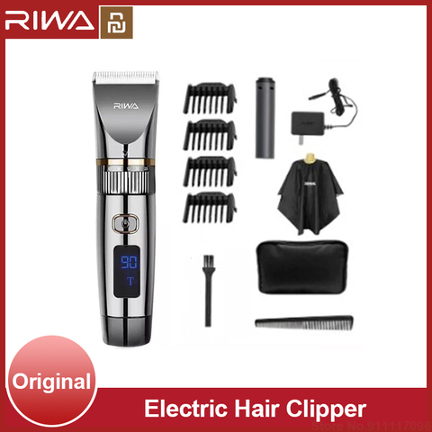 Youpin RIWA – tondeuse à cheveux électrique, ensemble familial, Machine de coupe de cheveux professionnelle avec affichage Led ► Photo 1/6