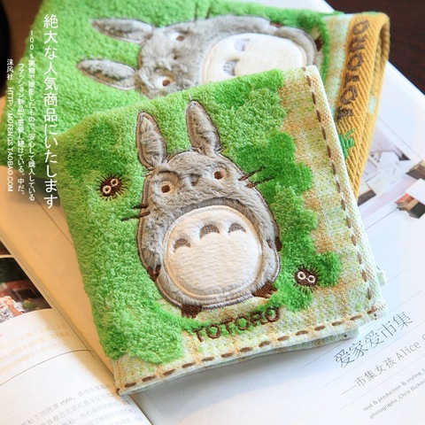 Mon voisin Totoro Face, 2022 offre spéciale 100% coton, luxe, petite serviette feuilles, cadeau ► Photo 1/4