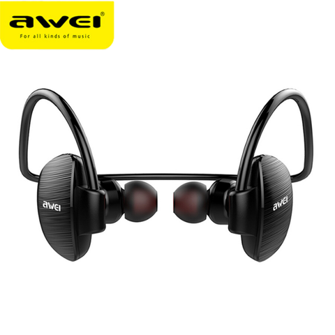 Awei – écouteurs intra-auriculaires sans fil Bluetooth A847BL, casque d'écoute Hifi stéréo à absorption magnétique, Design pour iPhone/iPod ► Photo 1/6