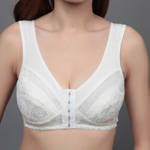 Femme avant boucle Sexy sans couture soutien-gorge imprimé fleur Push Up soutien-gorge sous-vêtements rassembler des soutiens-gorge pour les femmes Lingerie Bralette confortable ► Photo 1/6