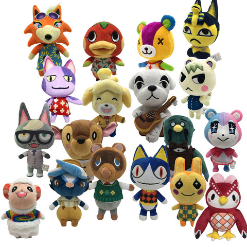 Peluche Animal Crossing, 20cm, Animal en peluche, mignon, ours, chien, chat, hibou, cadeaux, nouveauté ► Photo 1/6