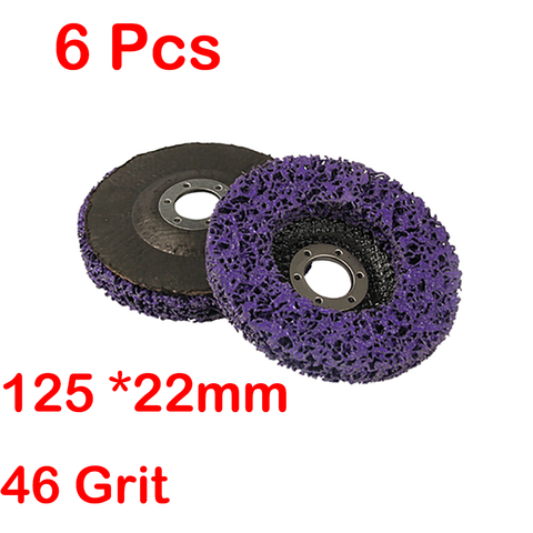 Ensemble de 6 pièces, disques en Poly bande, peinture Abrasive, élimination de la rouille, propre pour meuleuse d'angle, 100*16mm/125*22mm/115*22mm ► Photo 1/6