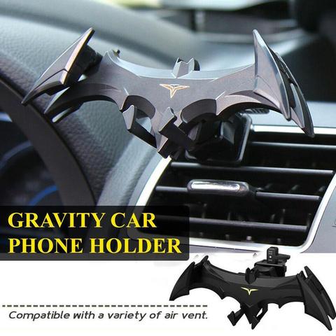 Support de téléphone portable en forme de chauve-souris pour voiture, accessoires de berceau anti-rayures, gravité libre ► Photo 1/6