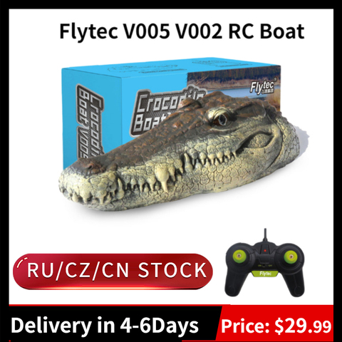 Flytec – bateau de course électrique RC V005, 2.4G, Simulation de tête de Crocodile, 15 km/h, télécommande ► Photo 1/6