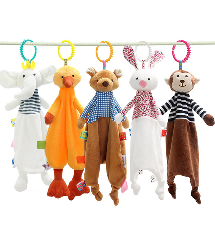 Nouveau-né bébé jouets poussette Mobile jouet pour bébé mignon Animal hochet apaisant serviette bébé apaiser peluche jouet bébé dormir jouet ► Photo 1/6