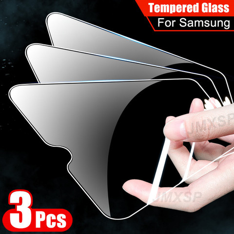 3 Pièces En Verre Trempé Pour Samsung Galaxy A01 A11 A21 A31 A41 A51 A71 Verre Protecteur M01 M11 M21 M31 M51 A10 A20 A30 A50 Verre ► Photo 1/6