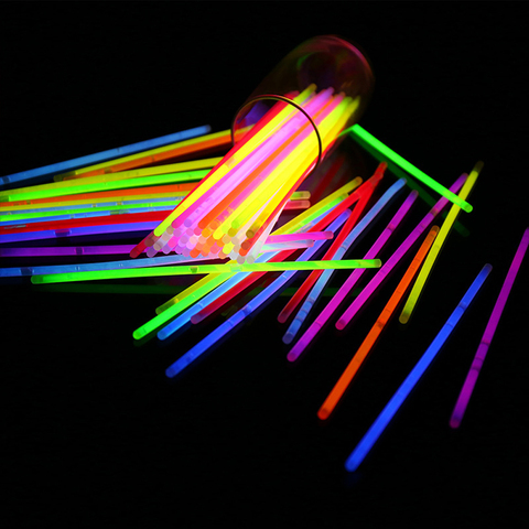 Bracelets et colliers fluorescents pour fêtes et concerts, bâtons lumineux et colorés ► Photo 1/6