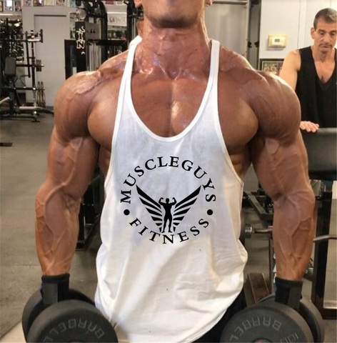 Vêtements d'entraînement Top De Fitness Hommes Débardeur Pour Gymnastique Hommes Bodybuilding Marque Gilet Musculaire Sans Manches Maillots De Sport De Mode Chemise ► Photo 1/6