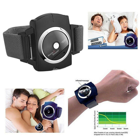 Nouvelle Électronique Mini Anti-Ronflement Montre-Bracelet Bracelet Bracelet Anti-Ronflement Bouchon Anti Ronflement Biosenseor Montre Améliorer La Qualité du Sommeil ► Photo 1/6