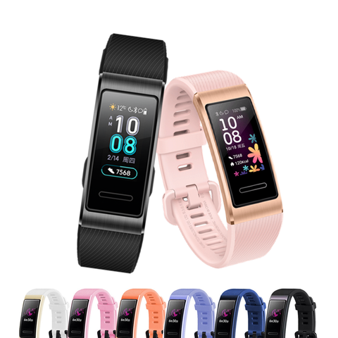 Pour Huawei bande 4 pro 3 3pro Bracelet Silicone Bracelet montre Bracelet remplacement Bracelet pour Huawei 3/3 Pro montre accessoires ► Photo 1/6