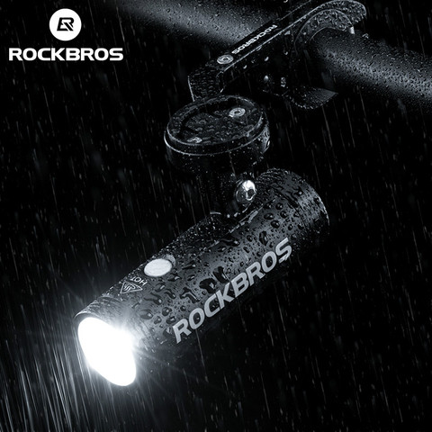 ROCKBROS-lampe phare de vélo Rechargeable par USB, lampe étanche, lampe frontale, accessoires de bicyclette, 5 Modes ► Photo 1/6