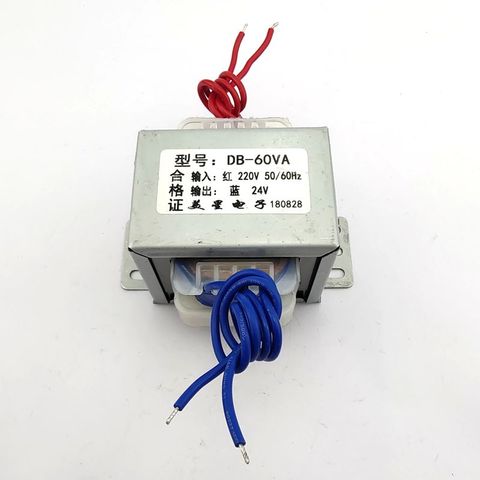 Transformateur d'énergie 220v 24v EI66 60W | transformateur d'alimentation, 220V à 24V, 2.5A, surveillance, alimentation électrique ► Photo 1/6