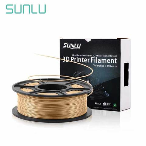 SUNLU meilleur vendeur 3D imprimante bois PLA Filament 1KG avec bobine enfants modèle créatif matériel Non toxique 1.75MM Filament de bois ► Photo 1/6