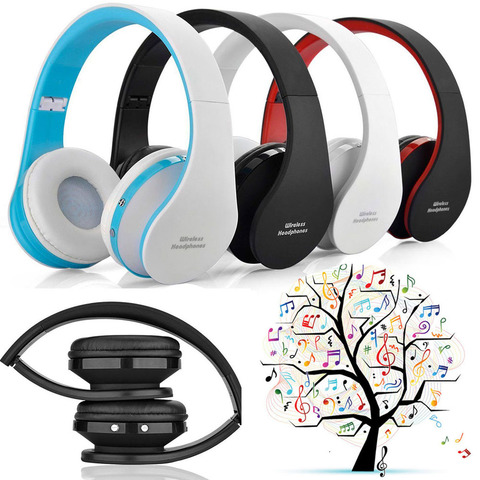 Casque Audio bluetooth pliable professionnel, Casque de jeu sans fil, grand écouteur avec micro pour téléphone et ordinateur, NX-8252 ► Photo 1/6