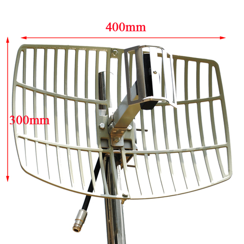 Antenne parabolique directionnelle d'extender d'antenne de WiFi de longue portée Ultra antenne extérieure du wifi 2.4G à gain élevé 15dBi ► Photo 1/2
