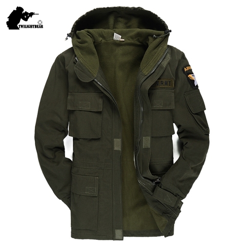 Uniforme militaire hommes M65 Trench grande taille Camouflage taille mince classique ouate 101 Air Force Parka veste manteau hommes BF802 ► Photo 1/1