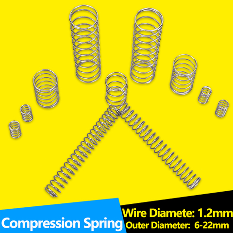 Ressort de Compression en acier inoxydable de type Y, diamètre 1.2mm, amortisseur de pression, personnalisé ► Photo 1/6