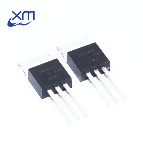 10 pièces IRF640N IRF640 adaptateur MOSFET MOSFT 200V 18A 150mOhm 44.7nC TO-220 nouveau original ► Photo 1/2