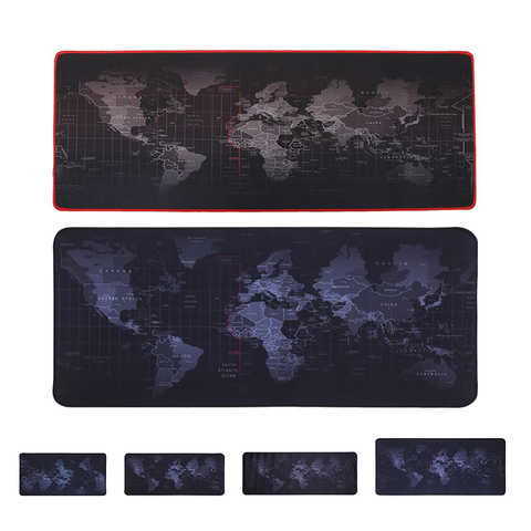 Grand tapis de souris Gamer grand tapis de souris tapis de souris de jeu ordinateur tapis de souris Surface en caoutchouc carte du monde jeu Mause Pad clavier tapis de bureau ► Photo 1/6