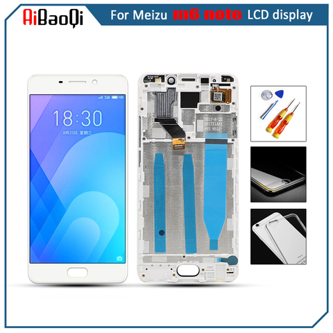 Écran tactile LCD pour téléphone Meizu M6, 5.5 pouces, noir et blanc, pour assemblage Original ► Photo 1/6