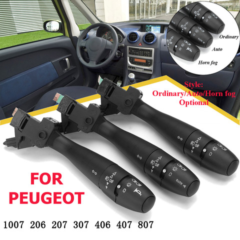 Voiture clignotant indicateur interrupteur colonne de direction klaxon Auto 96477533XT pour PEUGEOT 1007 206 207 307 406 407 807 ► Photo 1/6