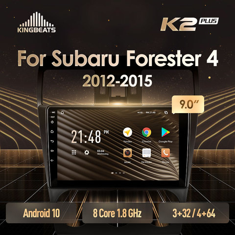 KingBeats Android 10 octa-core tête unité HU 4G en tableau de bord autoradio multimédia lecteur vidéo Navigation GPS pour Subaru Forester 4 SJ ► Photo 1/6