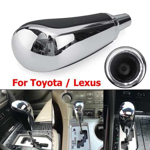 AT Car Chrome Gear Shift Knob Lever Shifter Handle Stick for Toyota Corolla Yaris RAV4 Camry For Lexus LS400 LX570 RX350 ► Photo 1/6