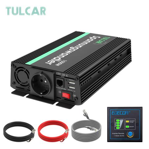 TULCAR 1500W 3000W transformateur modifié onde sinusoïdale cc 12V AC 220V 230V 240V Usb LCD affichage solaire onduleur ► Photo 1/6