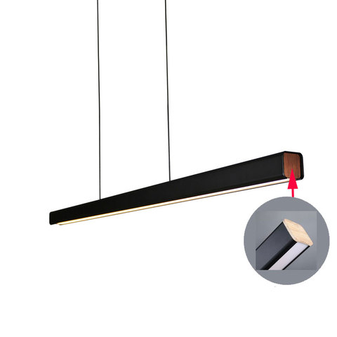 Led moderne long lustre/suspension et nordique créatif rotatif chambre chevet lampe à LED ► Photo 1/6