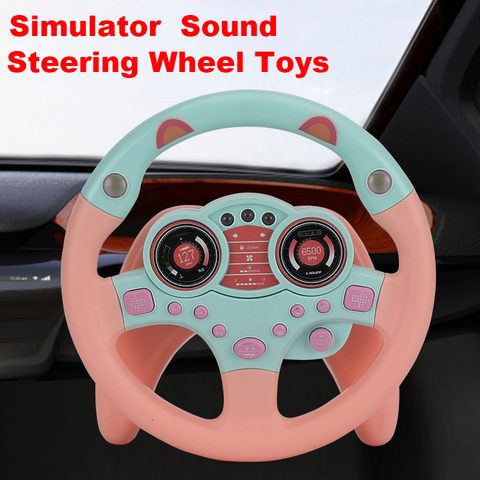 Jouet de Simulation copilotes volant, voiture, télécommande, jouets pour éducation précoce, sons, cadeaux pour enfants ► Photo 1/6