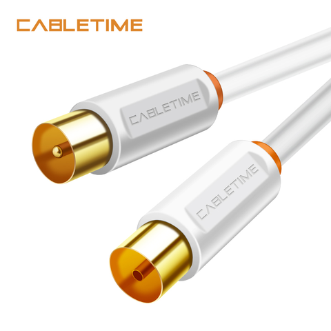 CABLETIME câble vidéo TV M/F 3C2V câble pour télévision haute définition HD haute qualité antenne TV STB ligne de télévision numérique N314 ► Photo 1/6