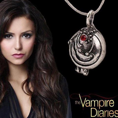 Le Vampire journaux collier Elena Gilbert mode verveine verveine pendentif Photo médaillon bijoux hommes femmes cadeau de fête de noël ► Photo 1/6