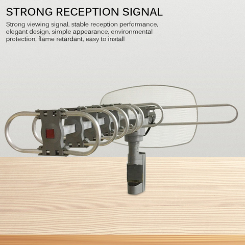 Signal fort extérieur de Gain élevé d'antenne de TV numérique de HD 360 degrés pour le plein Hd720p 1080p 4k télévision pour le plein HDTV UHF VHF FM ► Photo 1/6