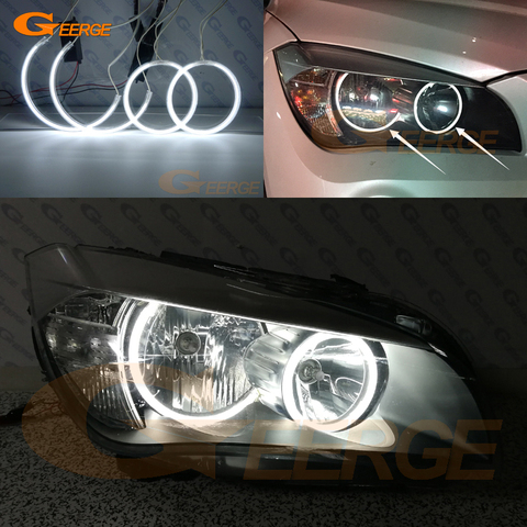 Style de voiture parfaitement compatible Ultra lumineux CCFL yeux d'ange Halo anneaux pour BMW X1 E84 2009 2010 2011 2012 2013 2014 2015 ► Photo 1/6