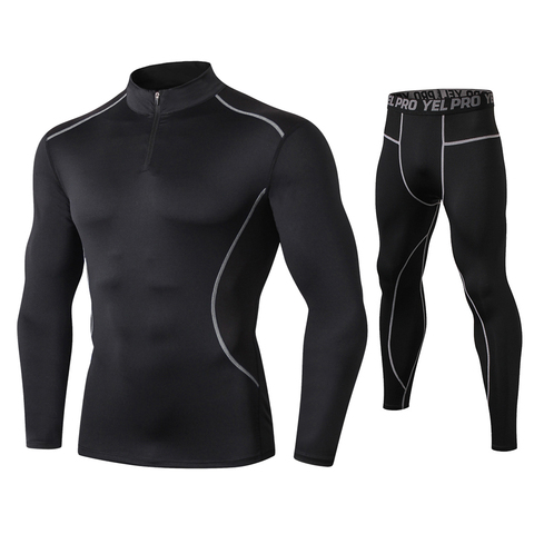 Fanceey-sous-vêtements thermiques pour hommes, tenue longue, tenue de Sport, sous-vêtements de contention ► Photo 1/6