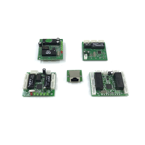 Circuit imprimé de commutation ethernet, mini module de conception, module de commutation ethernet 10/100mbps 3/5/6/8 ports, carte PCBA, carte mère OEM ► Photo 1/6