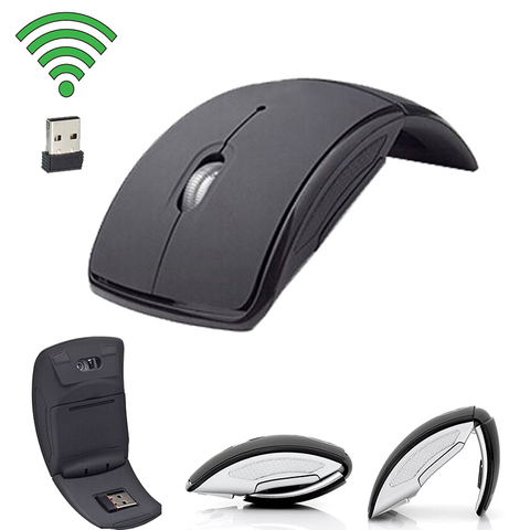 Souris sans fil 2.4G souris d'ordinateur pliable pliant souris optique  récepteur USB pour ordinateur portable ordinateur de bureau bureau sans fil  - Historique des prix et avis