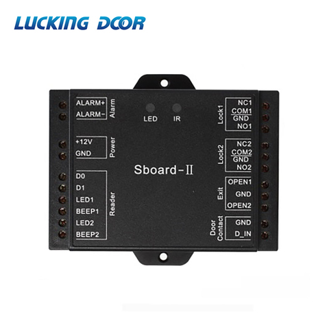 Sboard-II Mini-réseau 2 portes | Contrôleur d'accès de carte, les données peuvent être retransmettre, connexion avec n'importe quel lecteur, wieget 26 ~ 37 sorties ► Photo 1/6