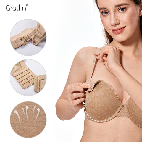 Soutien-gorge d'allaitement de maternité à armatures légèrement rembourré Gratlin pour femmes ► Photo 1/6