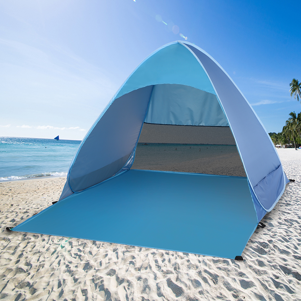 Tente de plage Portable en plein air tente automatique instantanée Pop up Camping tente voyage anti-uv abri pêche randonnée pique-nique ► Photo 1/6